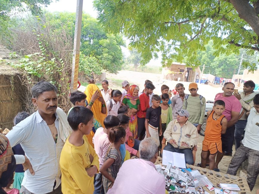 टोड़ा पहुंची स्वास्थ्य विभाग की टीम ग्रामीणों का स्वास्थ्य परीक्षण